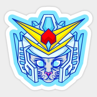 Japanese Robot Cat Sticker